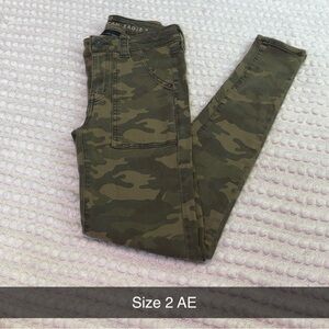 American Eagle Camouflage Skinny Jeans